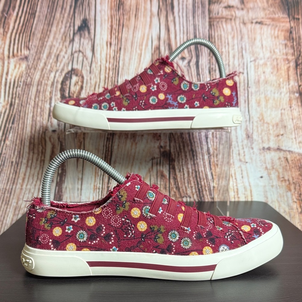 Rocket Dog Malden Floral Print Slip On Sneakers Womens Sz 8.5